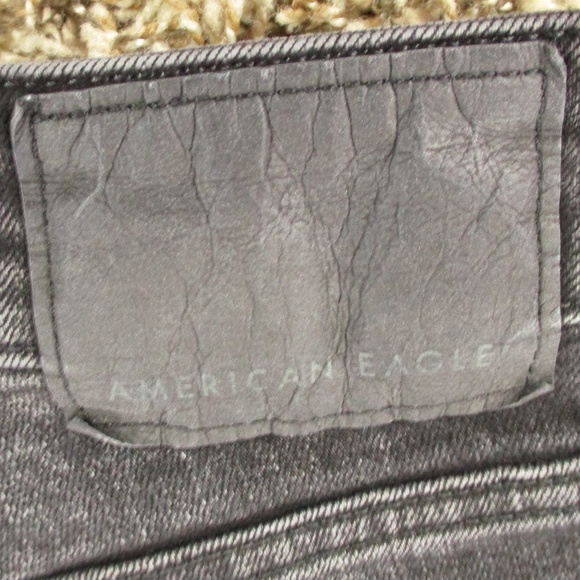 American Eagle Jeans Men's 29x31 Black Slim Next Level Flex Distressed Denim - Picture 5 of 9